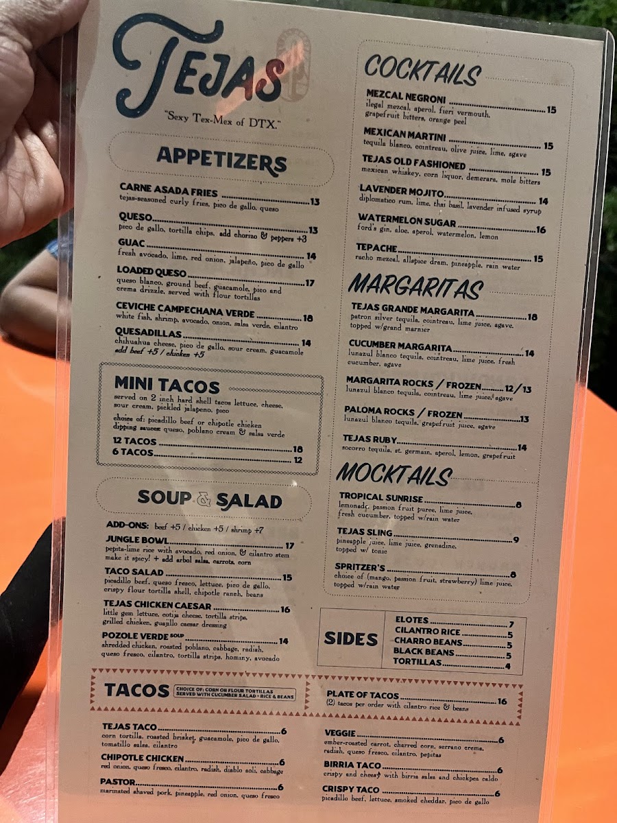 Menu - Tejas photo 3