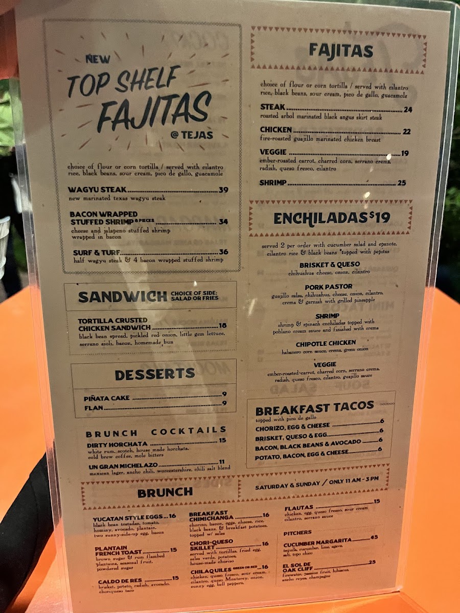 Menu - Tejas photo 4