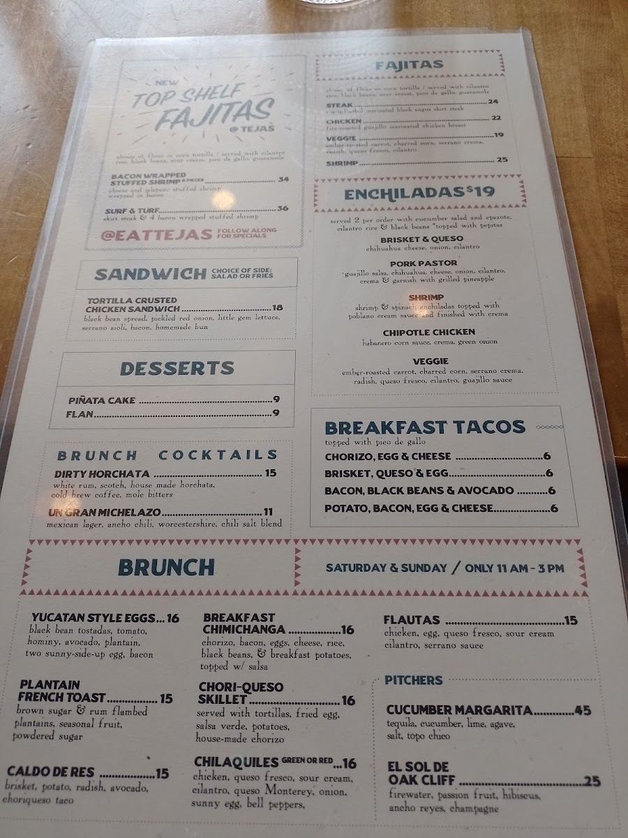 Menu - Tejas photo 5